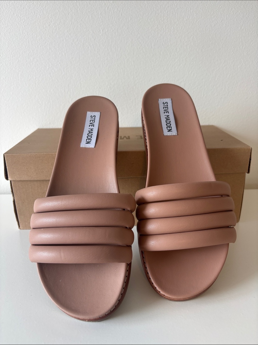 Steve Madden Women's Padded Slide Sandals - Blush